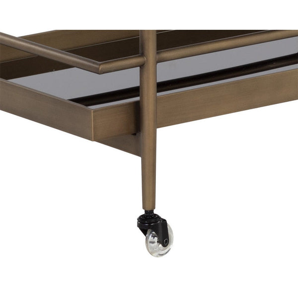 Livingston Bar Cart - Antique Brass