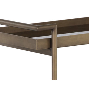 Livingston Bar Cart - Antique Brass