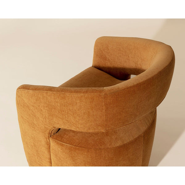 Lloret Wheeled Dining Armchair - Danny Amber