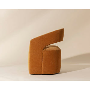 Lloret Wheeled Dining Armchair - Danny Amber