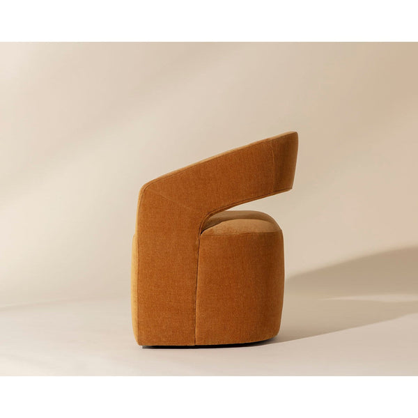 Lloret Wheeled Dining Armchair - Danny Amber