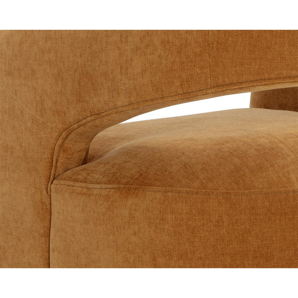 Lloret Wheeled Dining Armchair - Danny Amber