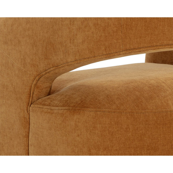 Lloret Wheeled Dining Armchair - Danny Amber