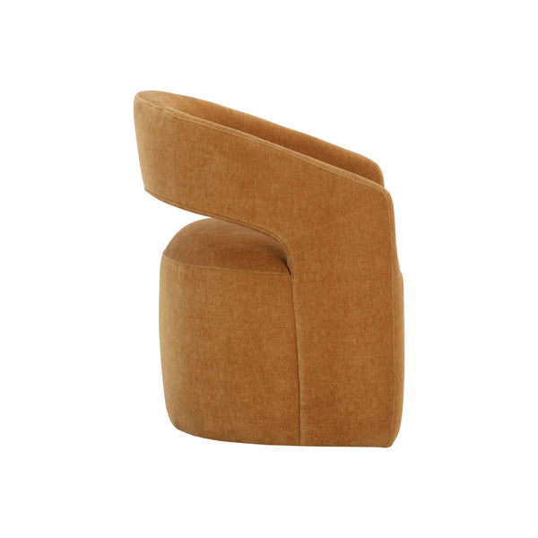 Lloret Wheeled Dining Armchair - Danny Amber