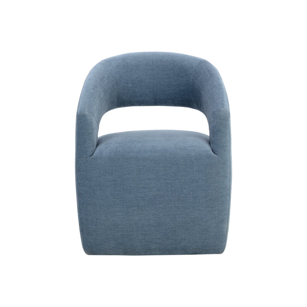 Lloret Wheeled Dining Armchair - Danny Iceberg