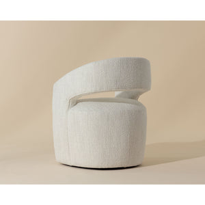 Lloret Wheeled Dining Armchair - Merino Pearl