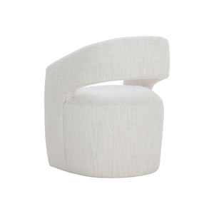 Lloret Wheeled Dining Armchair - Merino Pearl