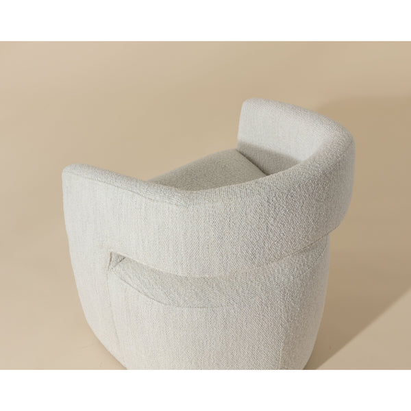 Lloret Wheeled Dining Armchair - Merino Pearl