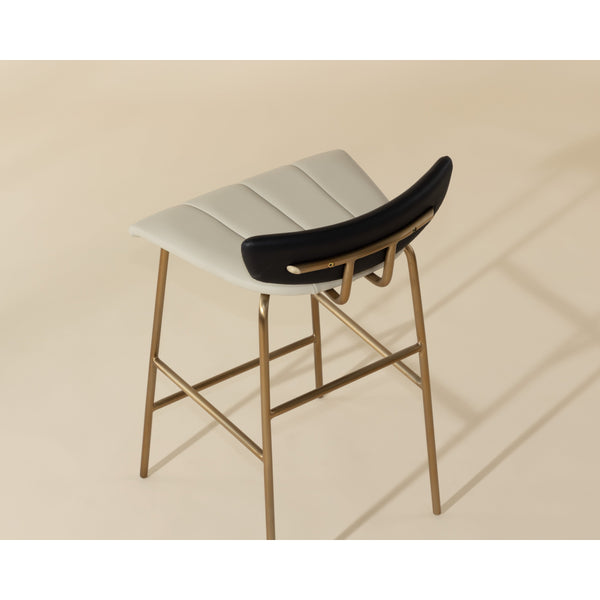 Lorelei Counter Stool - Dillon Cream / Dillon Black