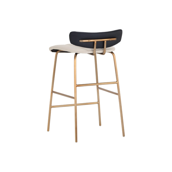 Lorelei Counter Stool - Dillon Cream / Dillon Black