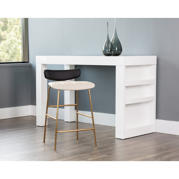 Lorelei Counter Stool - Dillon Cream / Dillon Black