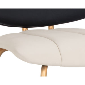 Lorelei Counter Stool - Dillon Cream / Dillon Black