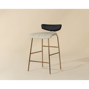 Lorelei Counter Stool - Dillon Cream / Dillon Black