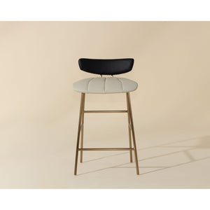 Lorelei Counter Stool - Dillon Cream / Dillon Black