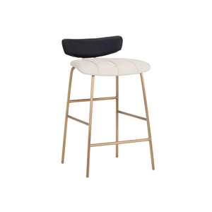 Lorelei Counter Stool - Dillon Cream / Dillon Black