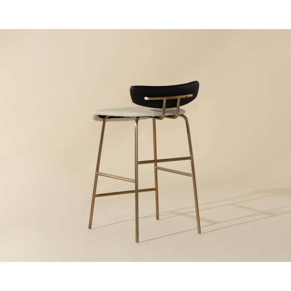 Lorelei Counter Stool - Dillon Cream / Dillon Black