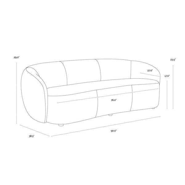 Lorne Sofa - Merino Pearl