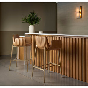 Lucano Barstool - Milliken Cognac