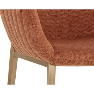 Lucano Dining Armchair - Belfast Rust