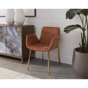 Lucano Dining Armchair - Belfast Rust