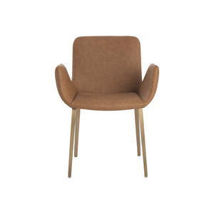 Lucano Dining Armchair - Milliken Cognac