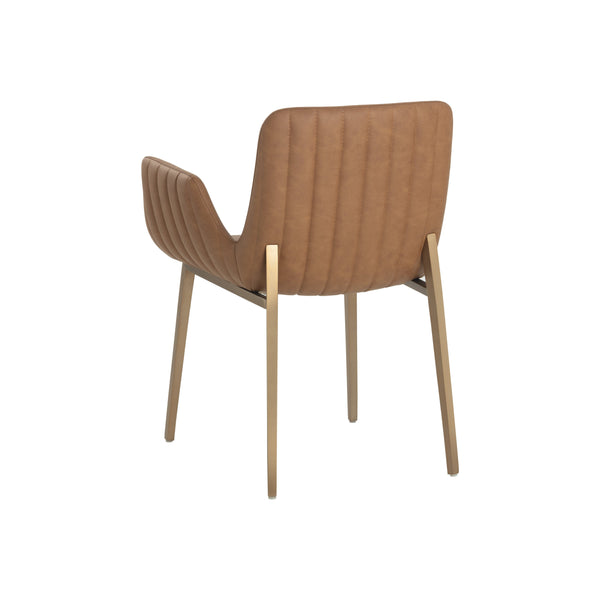 Lucano Dining Armchair - Milliken Cognac