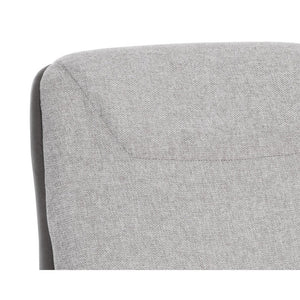 Lucier Lounge Chair - Belfast Heather Grey / Bravo Ash