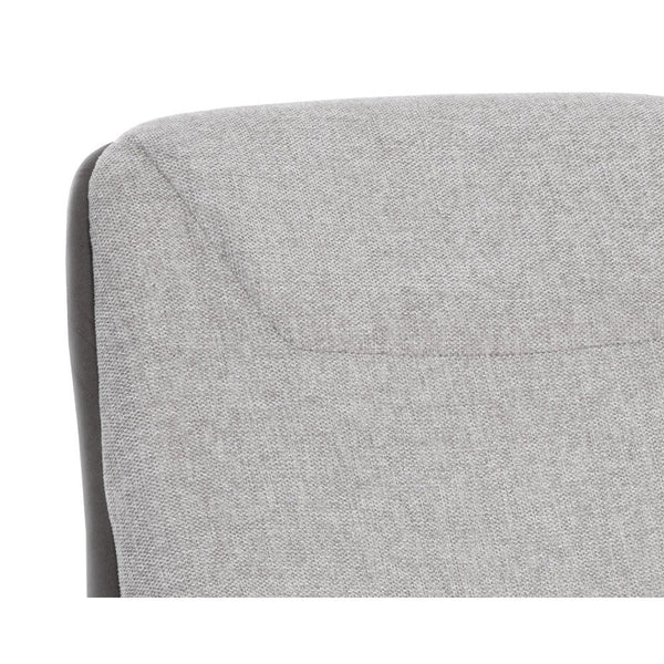 Lucier Lounge Chair - Belfast Heather Grey / Bravo Ash