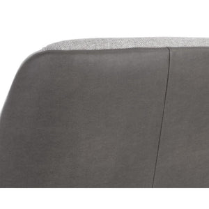 Lucier Lounge Chair - Belfast Heather Grey / Bravo Ash