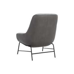 Lucier Lounge Chair - Belfast Heather Grey / Bravo Ash