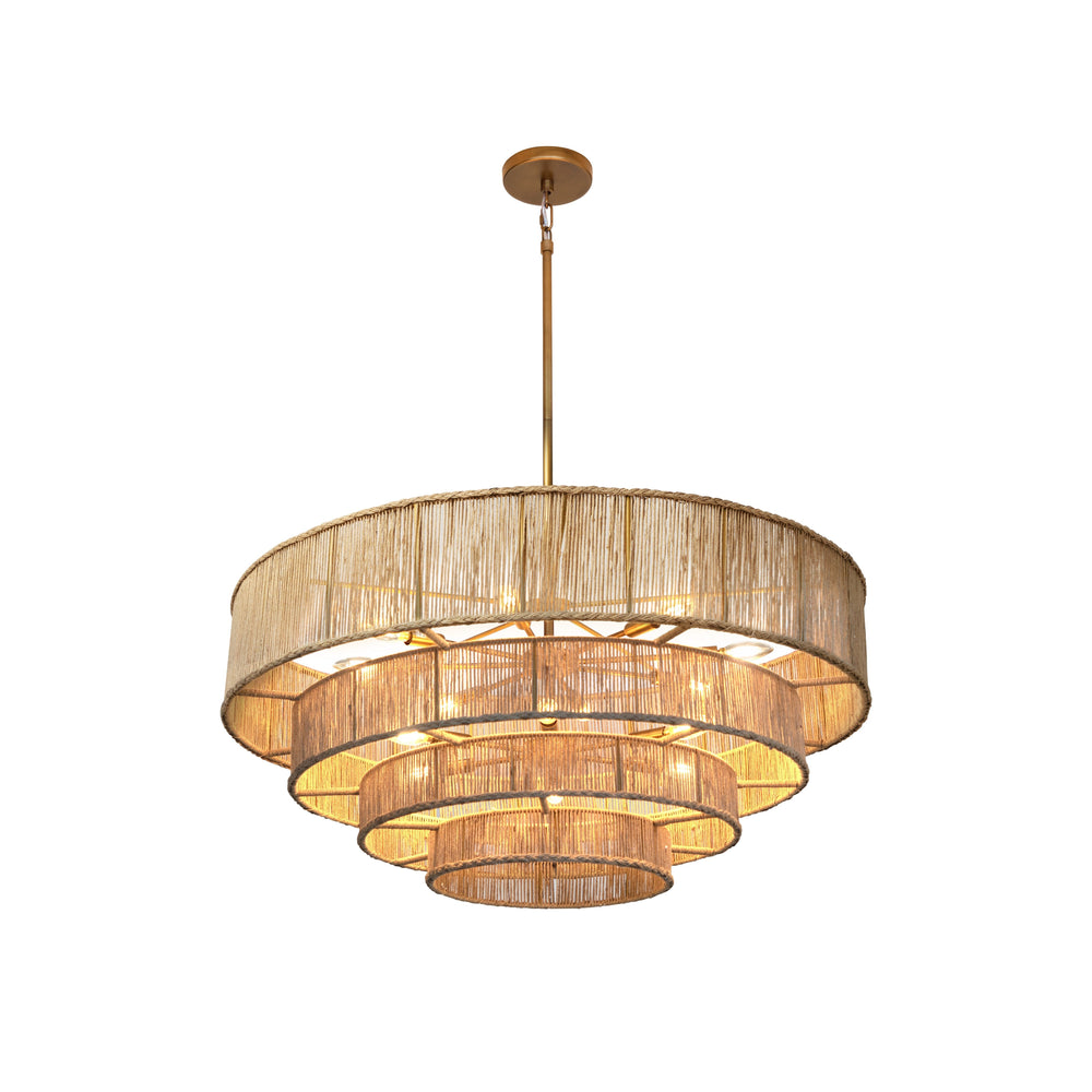 Lumina Chandelier - Natural Jute