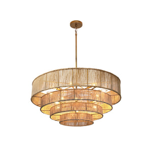 Lumina Chandelier - Natural Jute