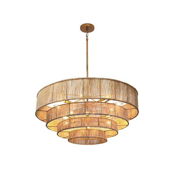Lumina Chandelier - Natural Jute