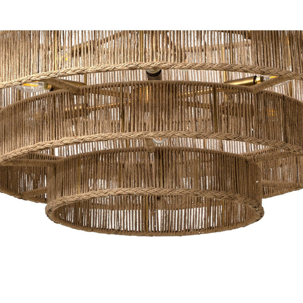 Lumina Chandelier - Natural Jute