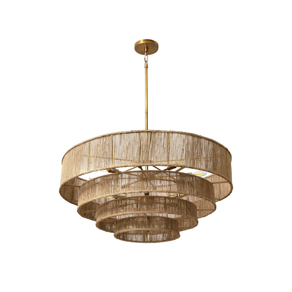 Lumina Chandelier - Natural Jute