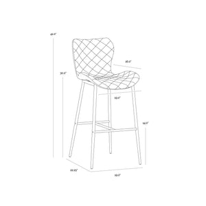 Lyla Barstool - Antique Brown