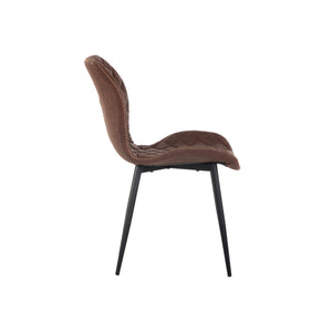 Lyla Dining Chair - Black - Antique Brown