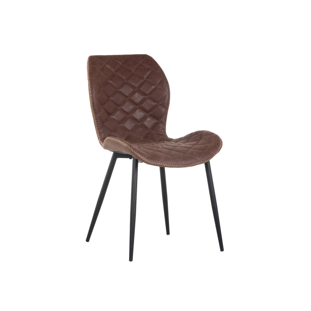 Lyla Dining Chair - Black - Antique Brown