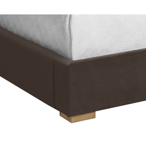 Mabel Bed King - Meg Dark Brown