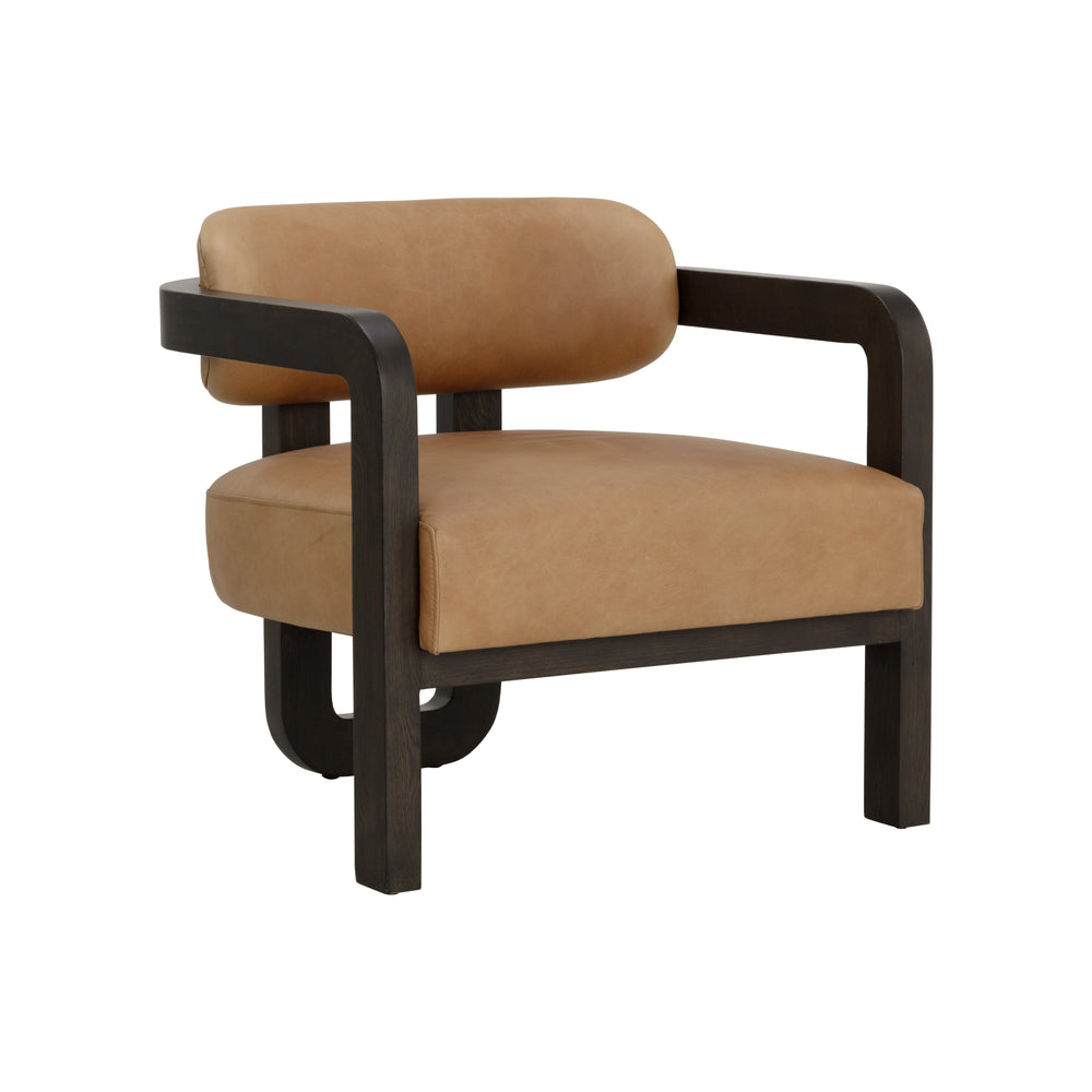 Madrone Lounge Chair - Brown - Ludlow Sesame Leather