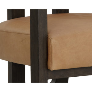 Madrone Lounge Chair - Brown - Ludlow Sesame Leather