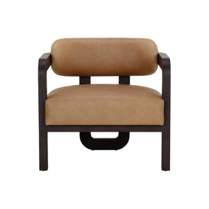 Madrone Lounge Chair - Brown - Ludlow Sesame Leather