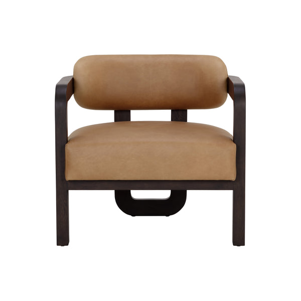 Madrone Lounge Chair - Brown - Ludlow Sesame Leather
