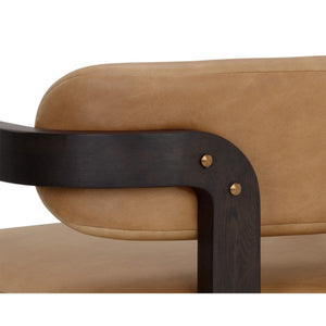 Madrone Lounge Chair - Brown - Ludlow Sesame Leather