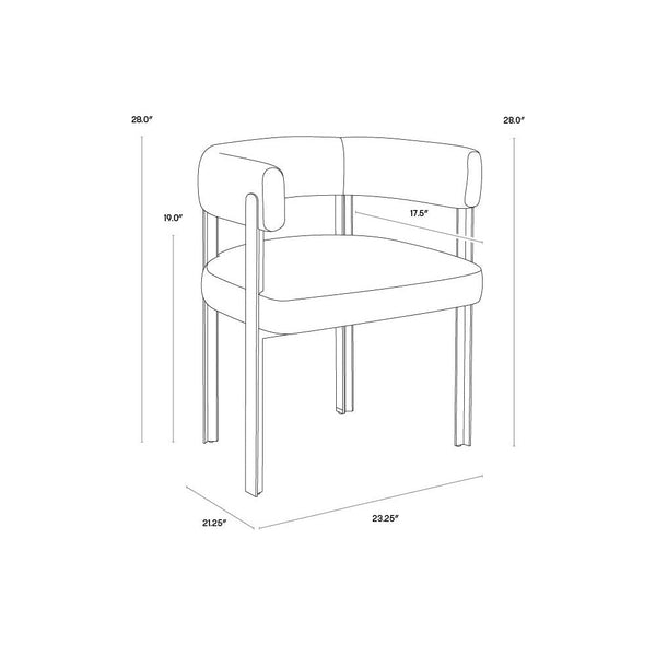 Mae Dining Armchair - Ernst Silverstone