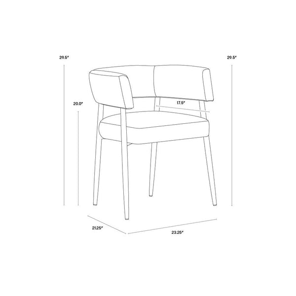 Maestro Dining Armchair - Belfast Heather Grey