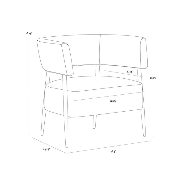 Maestro Lounge Chair - Danny Navy