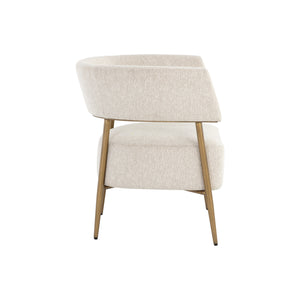 Maestro Lounge Chair - Dove Cream