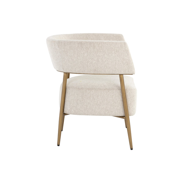 Maestro Lounge Chair - Dove Cream