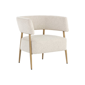Maestro Lounge Chair - Dove Cream